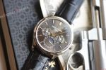 Patek Philippe Complications 5327 Swiss Cal.240 Q Movement Grey Face Black Band Watch 40mm 